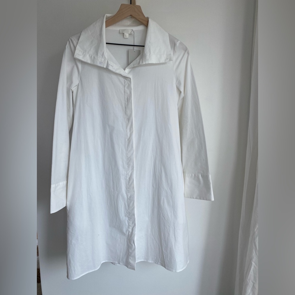 COS • Shirt Dress • White, Size 2